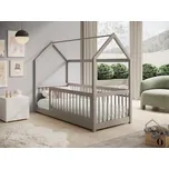 ADRK dětská postel domek GRAJA šedá, velikost lůžka: 200x90 cm