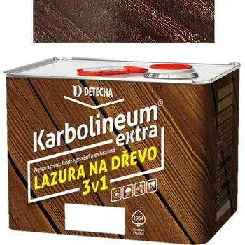 Lak na dřevo Detecha Karbolineum Extra 3v1 teak 3,5 kg ( )