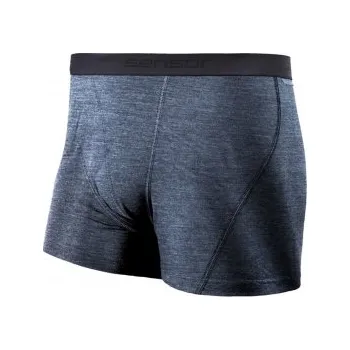 Pánské termo spodní prádlo Trenky Sensor MERINO LITE, mottled blue - XL
