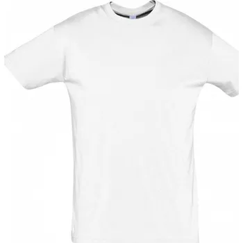 Pánské tričko Základní pánské bavlněné triko Sol's Regent bez bočních švů Barva: Bílá, Velikost: S L150