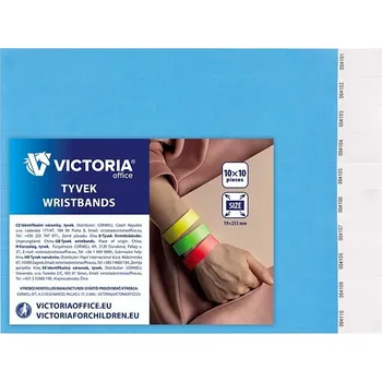 Náramek VICTORIA Tyvek® 100 ks, světle modré
