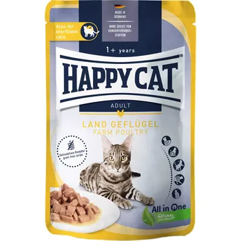 Krmivo pro kočku Happy Cat Meat in Sauce - Culinary Land-Geflügel 85 g (min. odběr 20 ks)