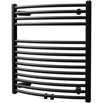 Radiátor EBS Grande Radiátor 45x65 oblý, středové připojení, černý samet DGRR06500450SM51-6502