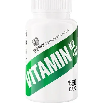 Fitness strava Vitamin K2 + D3 - Swedish Supplements Balení: 60 kaps.