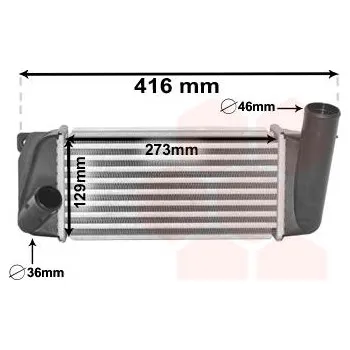 Turbodmychadlo chladič turba VAN WEZEL 53004668