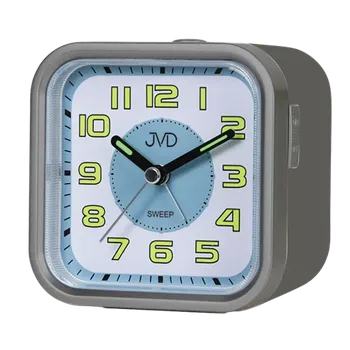 Budík JVD Tichý netikající ručkový budík s LED osvětlením JVD SRP9504.1