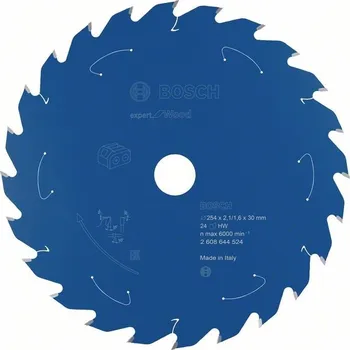Pilový kotouč Bosch Pilový kotouč Expert for Wood pro akumulátorové pily 254×2,1/1,6×30 T24 2608644524