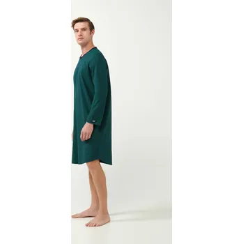 Vamp - Pánská noční košile s geometrickým potiskem 21604 - Vamp blue m