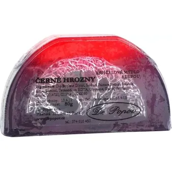 Mýdlo Lufa mýdlo – černé hrozny, 100 g (Hýčkejte se tímto přírodním bylinným mýdem - obsahuje lufu pro jemnou masáž vaší pokožky a navíc úžasně voní.)