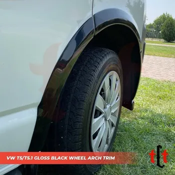 Blatník karosérie Plastové lemy blatníků VW Transporter T5 2003-2015 černý lesk (10ks)