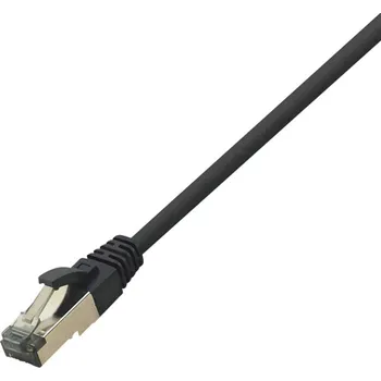 Síťový kabel LogiLink CQ8033S RJ45 síťové kabely, propojovací kabely CAT 8.1 S/FTP 1.00 m černá bez halogenů 1 ks