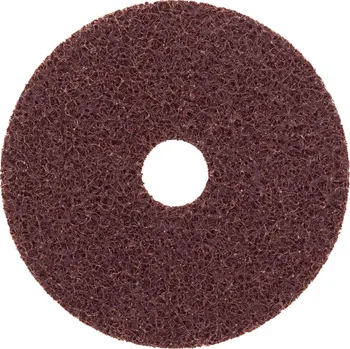 Brusný kotouč Brusný kotoučový výsek na suchý zip, plsť 125mm, střední zrnitost, červený format