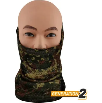 Pleťová maska Cygnus Armory Maska obličeje Warrior Gen2 - Flecktarn