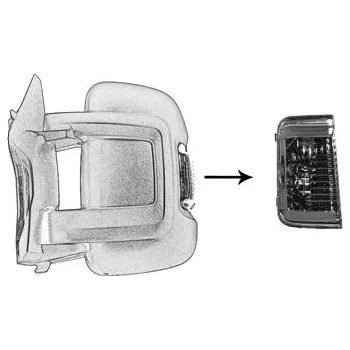 Směrový světlomet Blikač VAN WEZEL 1651917