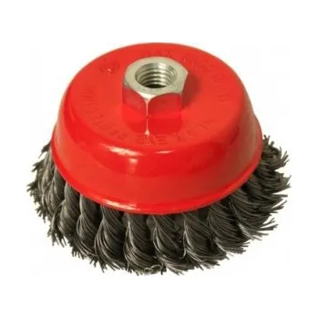 Brusný kotouč Drátěný kartáč s opletenou hlavou 100mm M14 MZR 29777