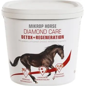 Krmivo pro koně MIKROP Horse - Diamond Care - Detox + Regeneration - Doplňkové krmivo pro podporu detoxikace balení 1,5 kg