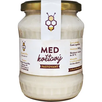 Včelařství Kvasnička Med květový pastovaný 500g