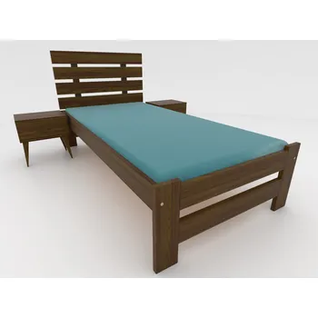 Postel Postel Denis jednolůžko - masiv borovice Rozměr: 120x200, Odstín: Dub