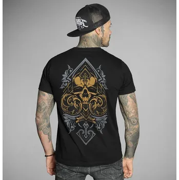 Pánské tričko tričko hardcore pánské - ACE OF SKULL - HYRAW - F24-M07 - S