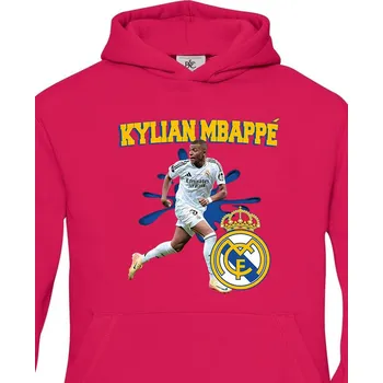 Chlapecká mikina Dětská mikina Mbappé - Real Madrid, Barva Purpurová, Velikost 110-116, Canvas Dětská mikina Bezvatriko.cz 2757