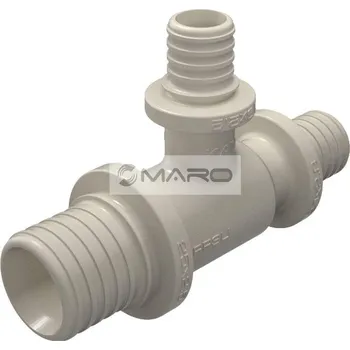 Instalatérský materiál KAN-therm ultraLINE T-kus redukovaný pro axiální lisování 16 x 16 x 14 mm, plast z PPSU, 2566260003