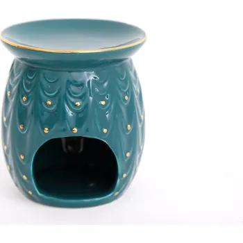 Svícen Aromalampa PÁV, 9x10cm, SIL