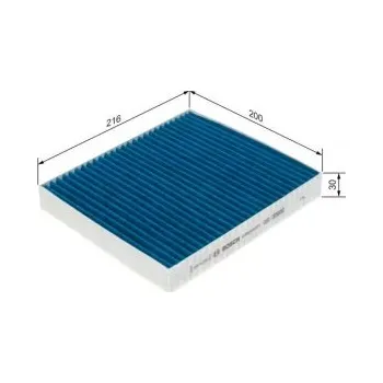 Kabinový filtr Kabinový filtr Isuzu D-MAX II valník/podvozek (TFR, TFS) Bosch - 2.5CRDi, 2.5CRDi4WD