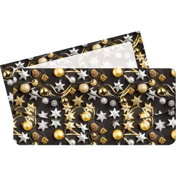 Český výrobce Blahopřání vánoční obálka na peníze černozlatá