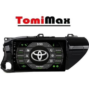 Autorádio TomiMax Toyota Hilux Android 14 autorádio s WIFI, GPS, USB, BT HW výbava: 8 Core 4GB+64GB PX HIGH, Velikost obrazovky: Dotyková obrazovka: 10,1"