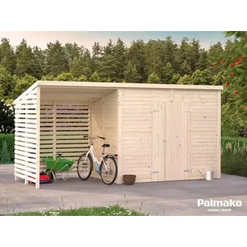 Zahradní domek Zahradní domek Palmako LEIF 4,5 + 2,9 m2 (Rozměr: 467x170 cm, tl.16+32 mm)