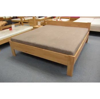 Postel Buková zvýšená manželská postel Tina 2 Rozměr: 140x200, Moření: Olše