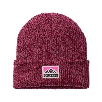 Čepice Columbia Youth Whirlibird Cuffed Beanie Pink Ice, Black Marled, Mountains 695 růžová