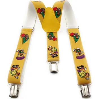 Kšandy Žluté dětské kšandy ve tvaru Y s potiskem Dionte