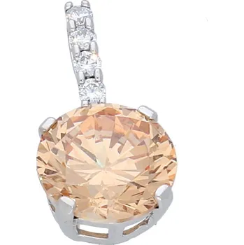 Přívěsek Goldstore Stříbrný přívěs zirkon champagne Varianta: stříbrný přívěs