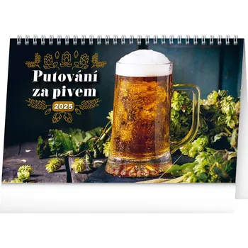 Kalendář Notique Stolní kalendář Putování za pivem 2025