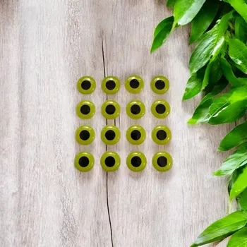 SAMOLEPÍCÍ 3D OČI FLUO LIME 10MM-20KS