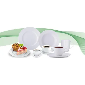 Talíř Talíř na dezert "Economic", bílá, 19 cm, sada 6 ks