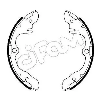 Brzdová čelist Sada brzdových čelistí CIFAM 153-199