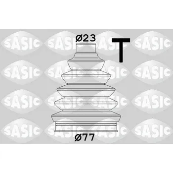 Manžeta ke kolu Sada měchů, hnací hřídel SASIC 1906049