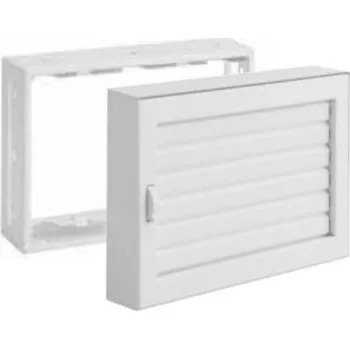 Větrací mřížka Karl STYLE zápustný rámeček, 325 x 195mm - černá