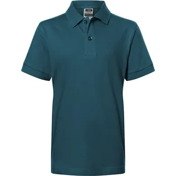 Chlapecké tričko James&Nicholson Dětská polokošile JN070K Petrol XXL (158/164)