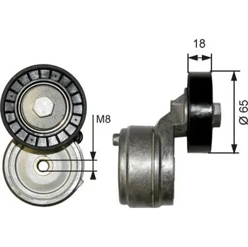 Napínák, žebrovaný klínový řemen GATES T38652