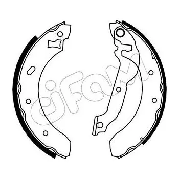 Brzdová čelist Sada brzdových čelistí CIFAM 153-121