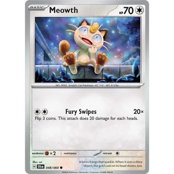 Sběratelská karetní hra Meowth 048/064 - Shrouded Fable Typ karty: Non-Holo