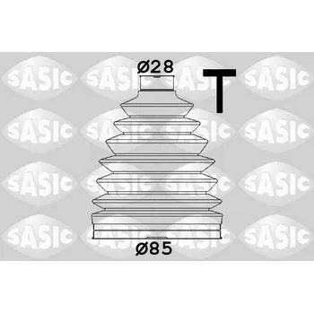 Manžeta ke kolu Sada měchů, hnací hřídel SASIC 1906151