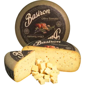 Basiron Gouda s olivami a rajčaty Hmotnost: celý koláč