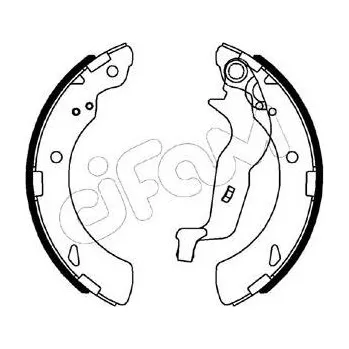Auto-moto Sada brzdových čelistí CIFAM 153-494