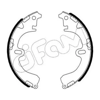 Brzdová čelist Sada brzdových čelistí CIFAM 153-423