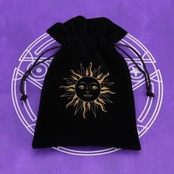 Sáček na tarotové karty se sluncem 13 x 18 cm