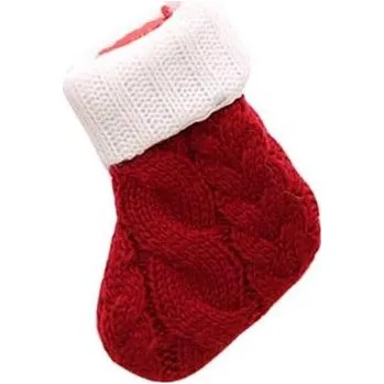 Vánoční dekorace Textilomanie vánoční ponožka 9.5 x 11.5 cm červená